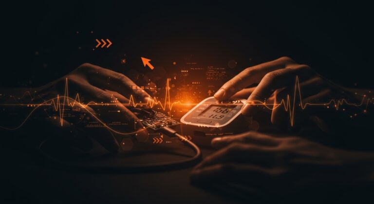 Ingeniería inversa en hardware médico para monitores de presión arterial en startups health tech, con enfoque en análisis de datos y tráfico USB.