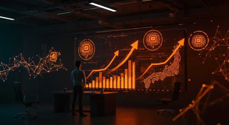 Startup japonés Sakana AI recibiendo financiamiento de $135M y alcanzando valuación de $2.65B impulsando innovación en inteligencia artificial.