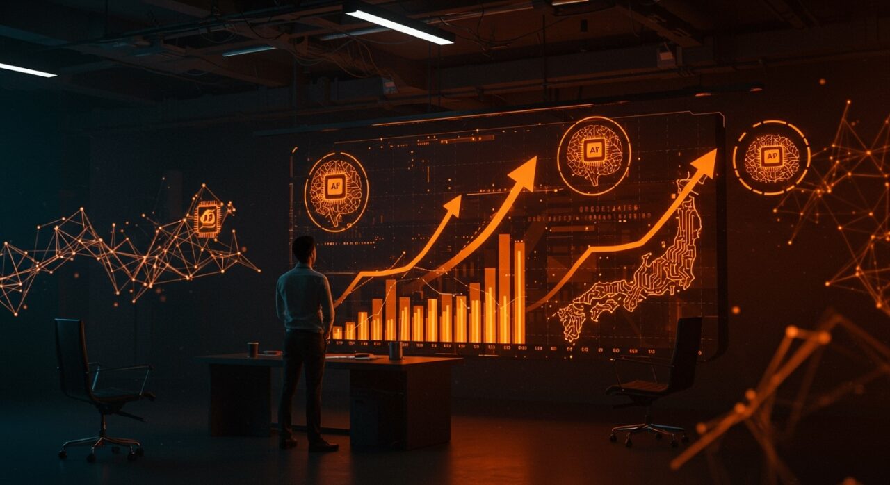 Startup japonés Sakana AI recibiendo financiamiento de $135M y alcanzando valuación de $2.65B impulsando innovación en inteligencia artificial.