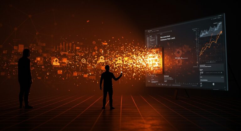 Impacto visual de la brecha de seguridad en datos de clientes de Salesforce y medidas para founders SaaS con enfoque en seguridad y crecimiento.