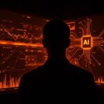 Sam Altman frente a gráficos financieros y redes neuronales, simbolizando la estrategia y controversia financiera de OpenAI en el ecosistema startup.