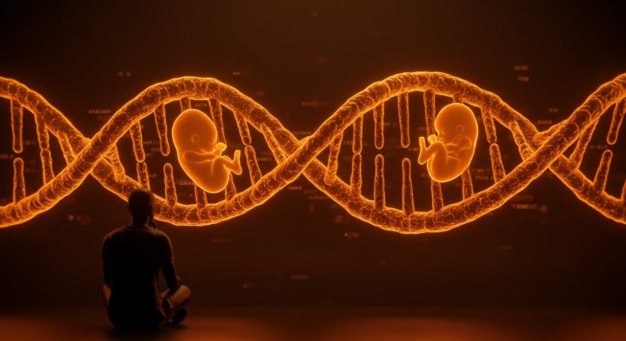 Debate ético sobre selección genética y reproducción asistida en startups healthtech con tecnología avanzada de Nucleus Genomics.