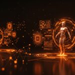 SIMA 2 de DeepMind como agente inteligente en entornos virtuales 3D, representando IA aplicada y aprendizaje autónomo para gaming y SaaS.