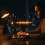 Fundador tecnológico usando escritura por voz con asistente de voz en extensión Chrome impulsado por Speechify, herramienta de automatización e IA para startups LATAM.