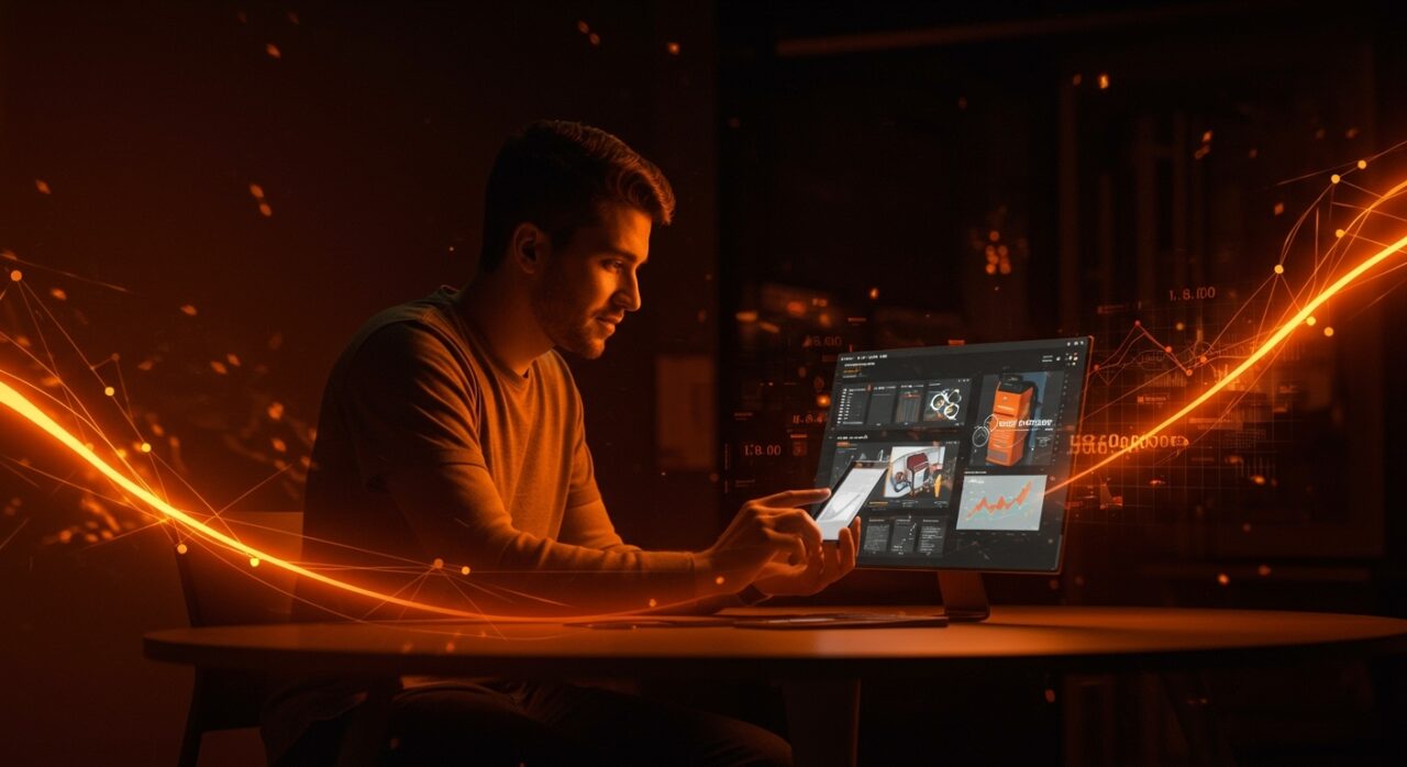 Fundador de startup argentina Flips interactuando con un mercado digital innovador impulsado por inversión en ecommerce y modelo disruptivo de compraventa.