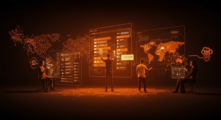 Startup mexicana organizando mensajes de WhatsApp en tareas con inteligencia artificial y modelo SaaS, mostrando expansión y crecimiento empresarial.