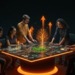 Seis startups de AgriFoodTech en LATAM colaborando con mentoría e inversión, representando innovación y crecimiento en el ecosistema startup.