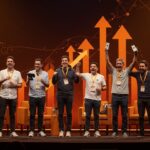 Startups andaluzas celebrando éxito en Web Summit Lisboa 2025, destacando innovación, emprendimiento y tecnología.