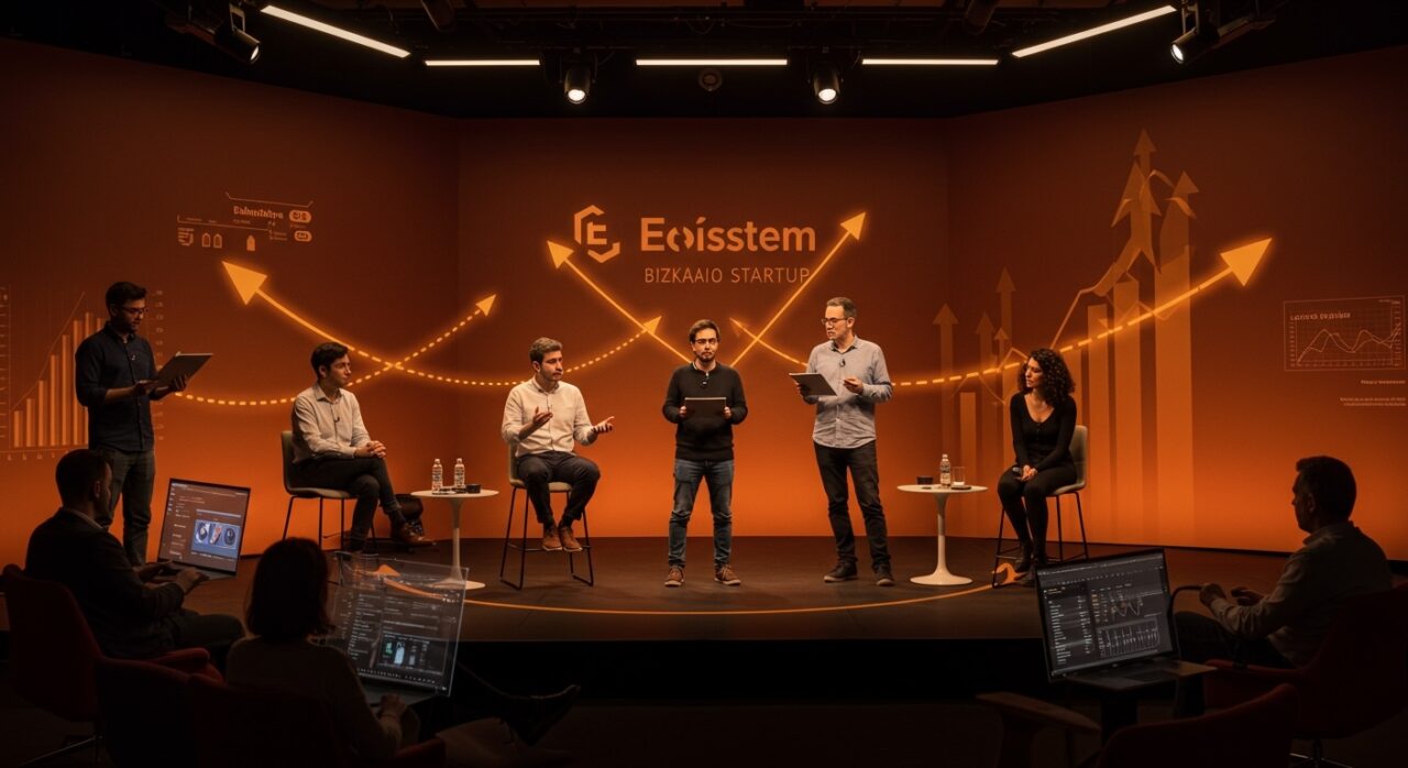 Startups de Bizkaia presentando innovaciones en el V Foro BAT, atrayendo inversores y financiación en un evento destacado de emprendimiento.