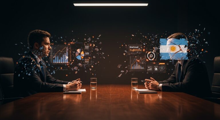 Conflicto millonario entre startups de Chile y Argentina ilustrando adquisición y riesgos legales en el ecosistema de funding latinoamericano.