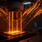 Tecnología innovadora de litografía por rayos X en fabricación avanzada de chips, destacando a la startup Substrate compitiendo con ASML y TSMC.