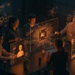 Fundadores de startups creando agentes IA no-code y automatizando tareas complejas usando SwarmZero, tecnología de IA para startups.