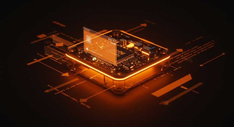 Mac mini G4 ejecutando System 7 nativo representando la emulación Mac y desarrollo de software retro en tecnología legacy.