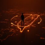 Líder taiwanés redefiniendo el status quo con imágenes digitales que representan impacto en el mercado asiático y relaciones geopolíticas.