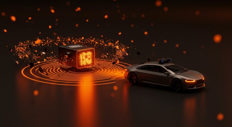 Sensor terahertz avanzado para vehículos autónomos destacando innovación tecnológica y financiamiento startup.