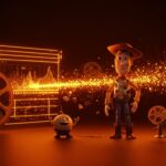 Innovación en animación digital inspirada en Toy Story con metáforas de preservación digital y transición tecnológica en la industria audiovisual.
