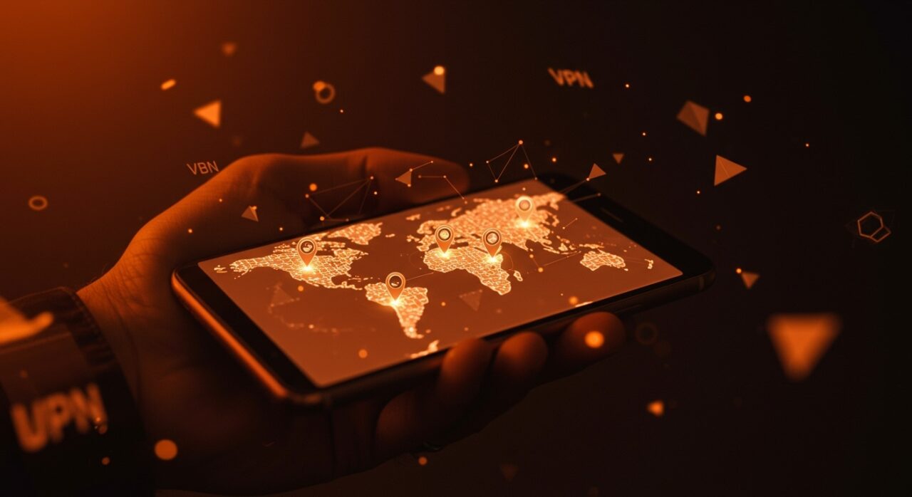 Mapa digital con pines de localización en smartphone, representando riesgos de desinformación y manipulación digital en Twitter.