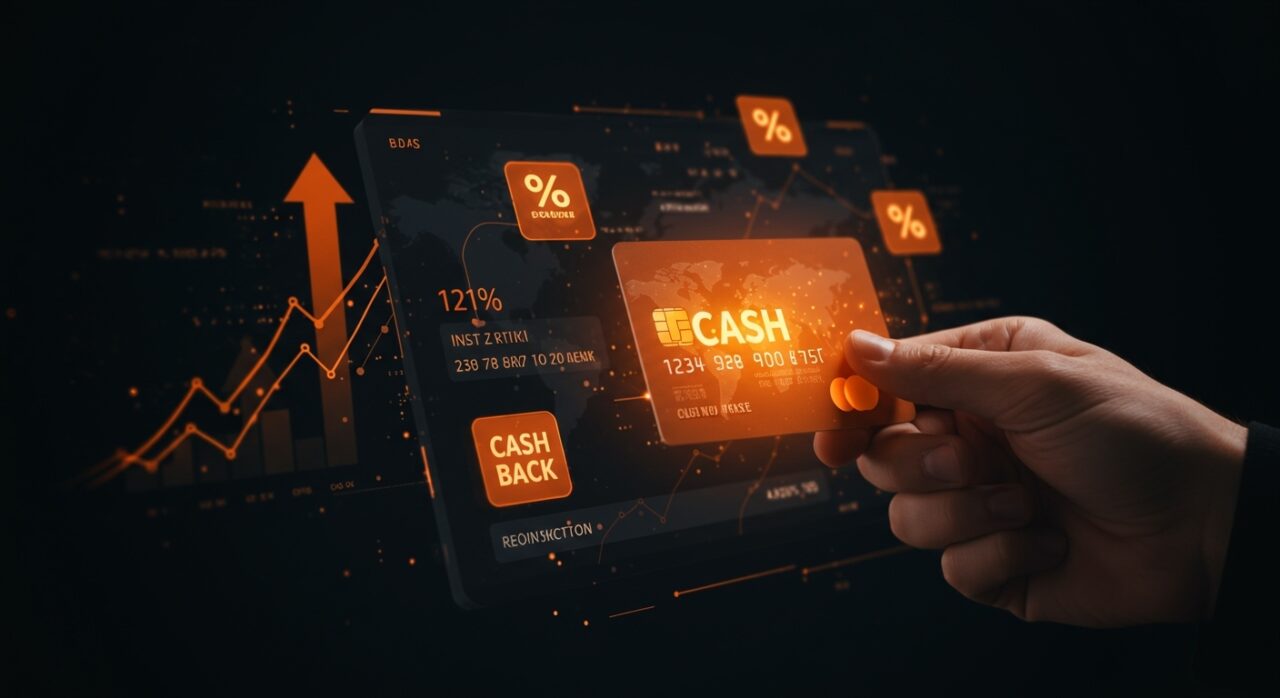 Tarjeta de débito Venmo con recompensas cash back resaltadas, representando tendencias fintech impulsadas por generación Z.