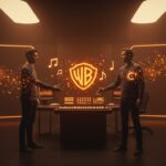 Acuerdo histórico entre Warner Music y Udio sobre inteligencia artificial y música innovadora en plataforma tecnológica.