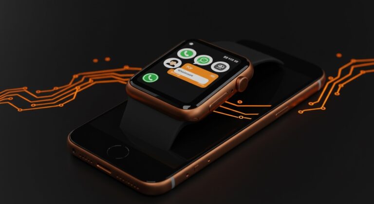 Nueva aplicación de WhatsApp para Apple Watch mostrando integración avanzada de mensajes y notificaciones en entorno tecnológico.