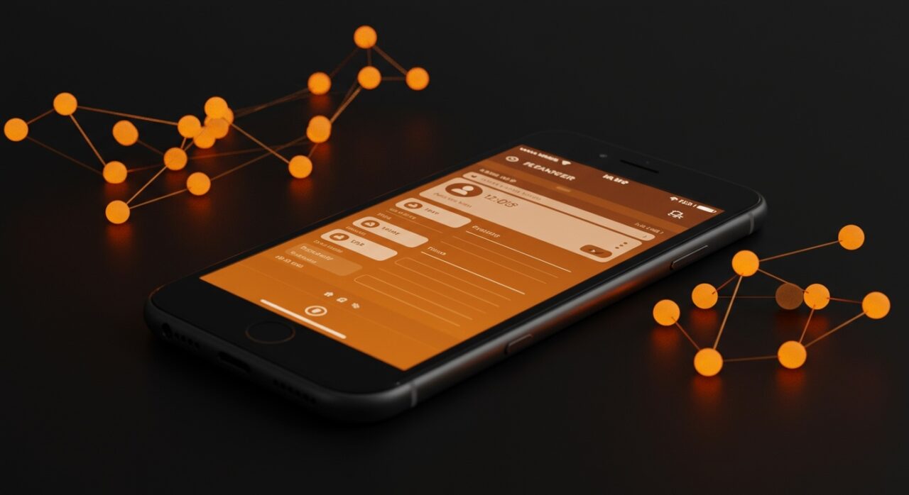 Planificador diario para iOS con enfoque en privacidad y automatización, fomentando productividad y organización personal.