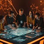 Colaboración de startups e innovación pública en Santiago Futuro impulsando tecnología y desarrollo sostenible en municipalidades.