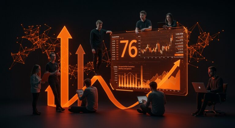 Startup founders colaborando en interfaz digital con métricas de valoración y revenue, representando spinouts deep tech en Europa.