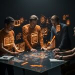 Emprendedores tecnológicos colaborando con publicaciones científicas de acceso abierto de ACM, impulsando la innovación y startups en LATAM.