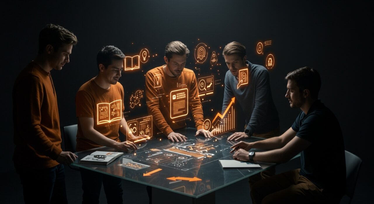 Emprendedores tecnológicos colaborando con publicaciones científicas de acceso abierto de ACM, impulsando la innovación y startups en LATAM.