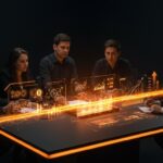 Líderes tech y emprendedores chilenos discutiendo agenda de digitalización e innovación para startups y pymes.