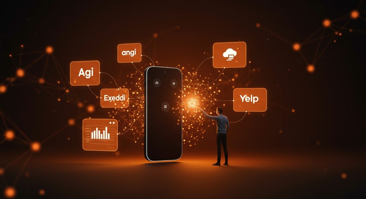 Alexa integrando Angi, Expedia, Square y Yelp con inteligencia artificial y automatización en el ecosistema startup.