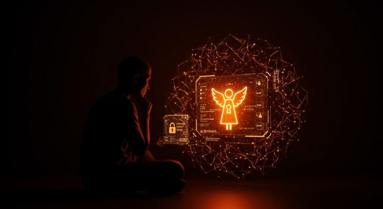 Algoritmo de IA protegiendo datos personales con tecnología forense en el caso innovador Image Angel.