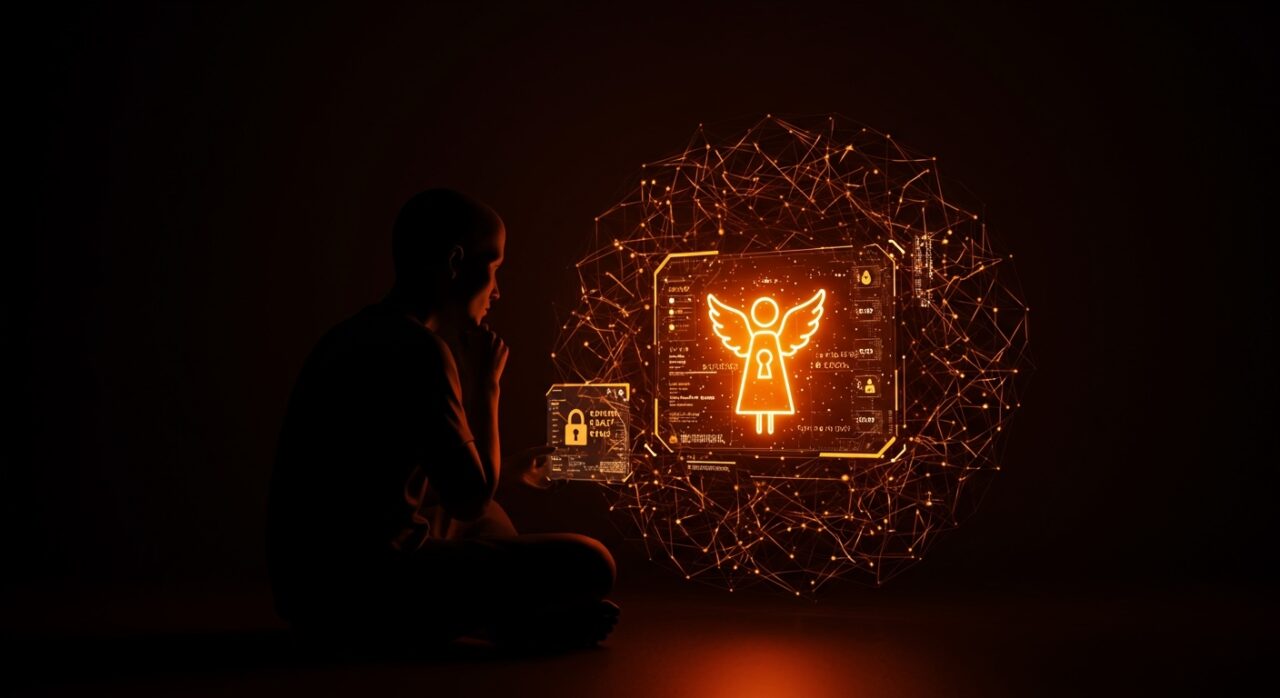 Algoritmo de IA protegiendo datos personales con tecnología forense en el caso innovador Image Angel.