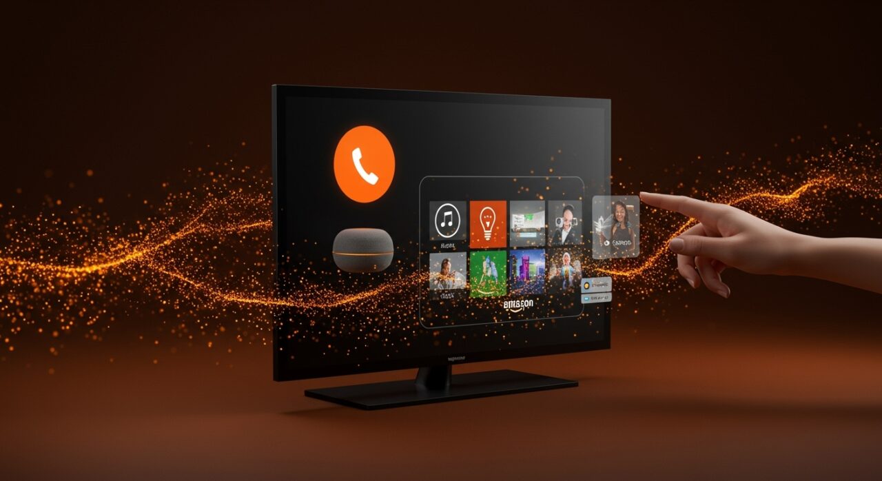 Amazon Fire TV con Alexa habilitado para saltar escenas usando inteligencia artificial en tecnología audiovisual.