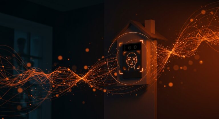 Amazon Ring con reconocimiento facial IA mostrando tecnología de seguridad inteligente para hogares conectados.