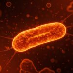 Imagen detallada de la ameba termófila Incendiamoeba cascadensis destacando su adaptación térmica y su impacto en la biotecnología.