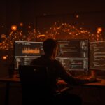 Innovación en herramientas de IA y runtime JavaScript open-source tras la adquisición de Bun por Anthropic, representado por un desarrollador en un espacio tecnológico moderno.