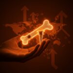 Prótesis de hueso sintético de Arcomedlab expandiéndose en Colombia y México, simbolizando innovación médica latinoamericana.