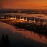 Centro de datos AWS en Oregon relacionado con contaminación por nitratos y riesgos de salud en agua, impacto en sostenibilidad tech.