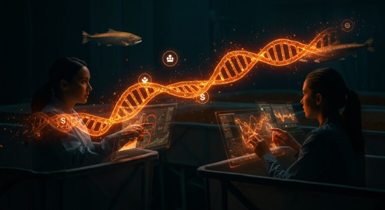 Innovación en biotecnología aplicada a la salmonicultura chilena con startups y transferencia tecnológica en acuicultura.