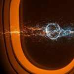 Calidad del agua potable en aerolíneas representada con gotas de agua clara y elementos digitales en un avión, destacando seguridad sanitaria y tecnología de viajes.