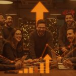 Campaña navideña apoyando a emprendedores chilenos con capacitación y apoyo económico en el ecosistema startup.