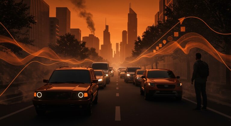 Impacto del carspreading en movilidad urbana con SUVs grandes y sostenibilidad en ciudades.