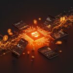 Visualización digital de ChatGPT alcanzando 3 mil millones en monetización móvil con metáforas de inteligencia artificial y tendencias en startups tech LATAM.