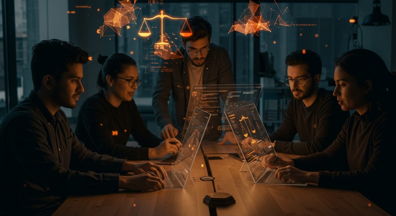 Equipo de ingenieros fundadores hispanos trabajando en IA aplicada para legaltech en Londres, convocatoria de Y Combinator.