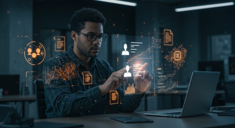 Research Engineer trabajando con IA aplicada y documentos regulados en una startup tecnológica en Nueva York.