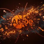 Demanda colectiva a Adobe por derechos de autor en entrenamiento de inteligencia artificial, mostrando metáforas visuales de IA y propiedad intelectual.