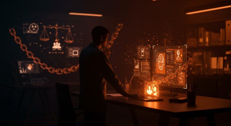 Impacto legal y deportación en startups tech en EE.UU., representación visual de discursos de odio, regulación y libertad de expresión.