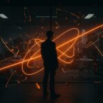 Caso de despido injustificado y ética empresarial en Lucid Motors representado con metáforas visuales de cultura corporativa y discriminación.