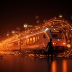 Experiencia de usuario y tendencias en movilidad en Deutsche Bahn, mostrando desafíos de retrasos y oportunidades para innovación en startups.